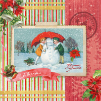 Studio Light Vintage Christmas A4 Card Making Pad (SL-ES-CMP10)